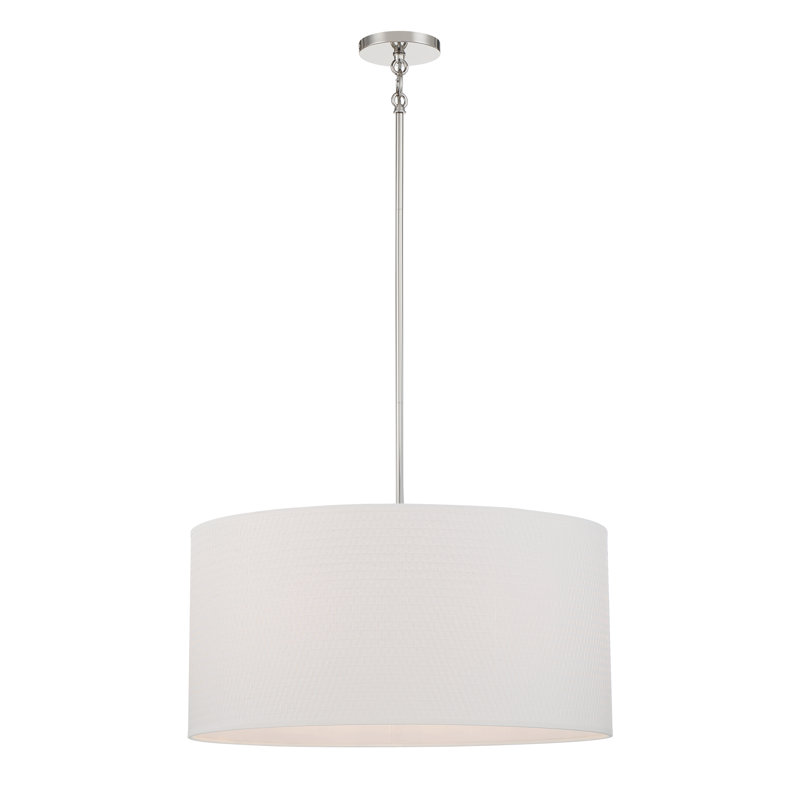 Desirrae 6 - Light Dimmable Drum Chandelier