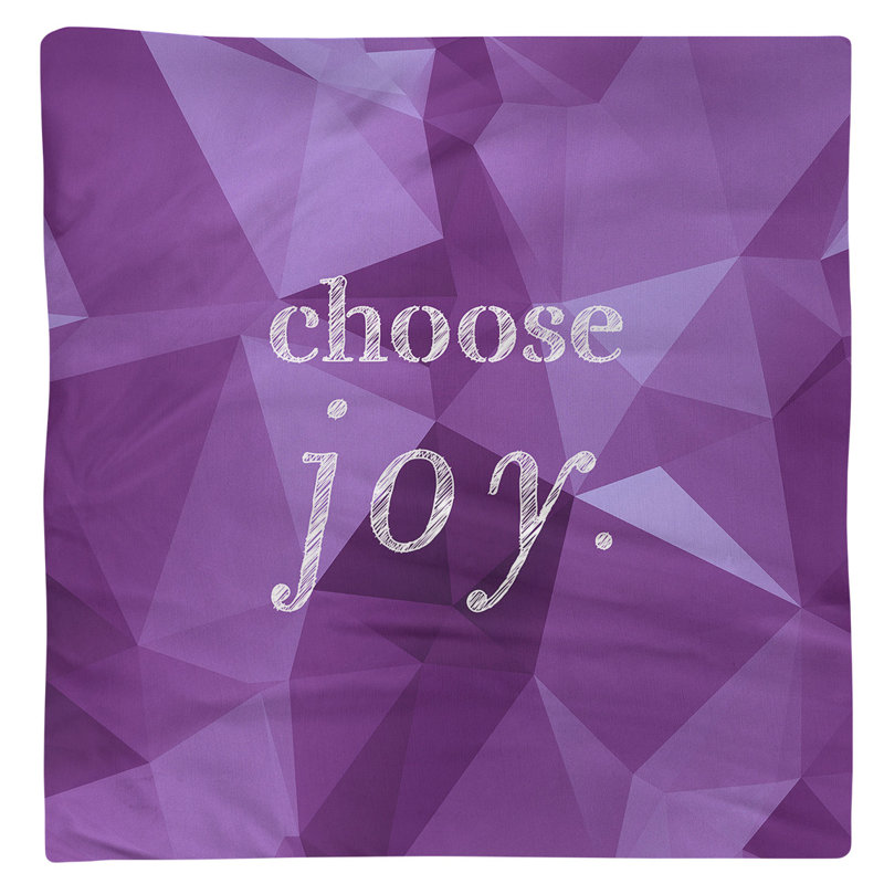 Polyester, Cotton Geometric Square Napkin, Amethyst, 22" L x 22" W, Polyester