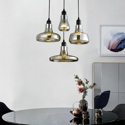 Dontre 4 - Light Black Cluster Pendant