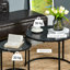 Ensemble de 2 tables basses gigognes rondes empilables Orren Ellis-2128109882