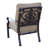 Anhar 5-Piece Patio Propane Fire Pit Conversation Set w/ Cushions and 52'' Round Fire Pit Chat Table