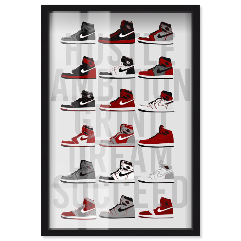Décoration murale Sneaker Ambition Grind Sneaker, Noir, H 16 po x l 11 po