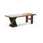 Bureau d'écriture rectangulaire en bois massif noyer-322186307