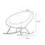 Chaise berçante en métal Nordic