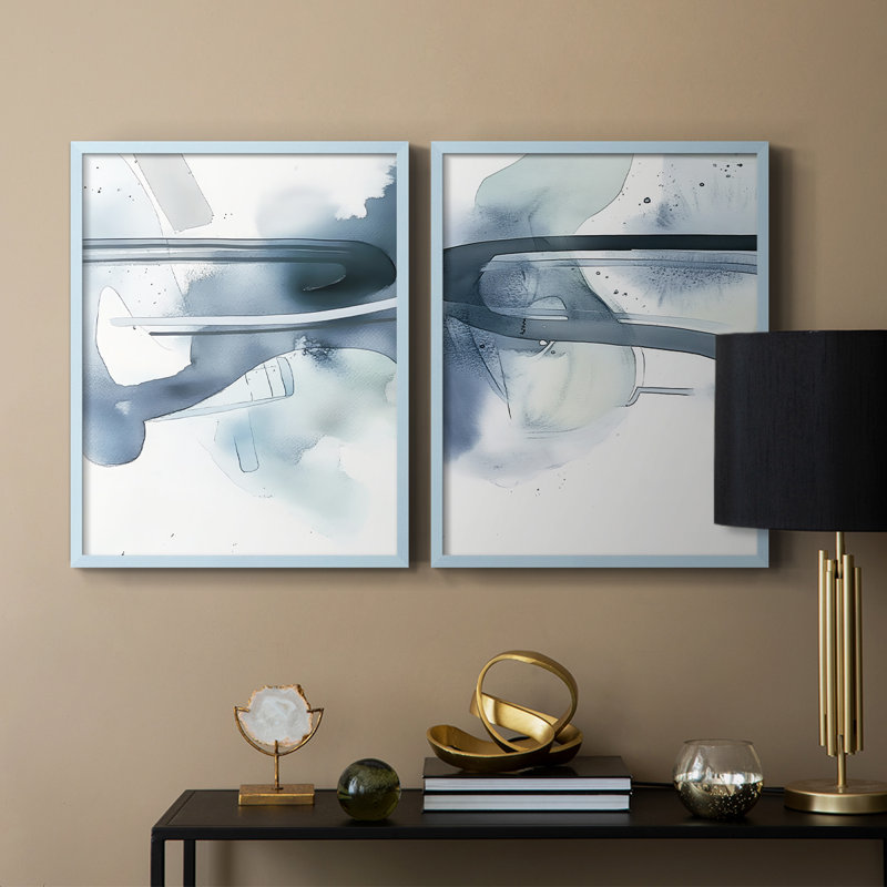 ABSTRACT Series DCCX III - Reproduction encadrée de qualité supérieure - prêt à être accroché - aucun clou requis - aucun clou requis