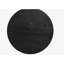 Haven 59" Round Ebony Black Pedestal Dining Table with Hourglass Base