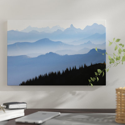 Foggy Mountain Landscape I, Cascade Range, Mount Rainier National Park, Washington, USA by Ken Archer - Gallery-Wrapped Canvas Giclée