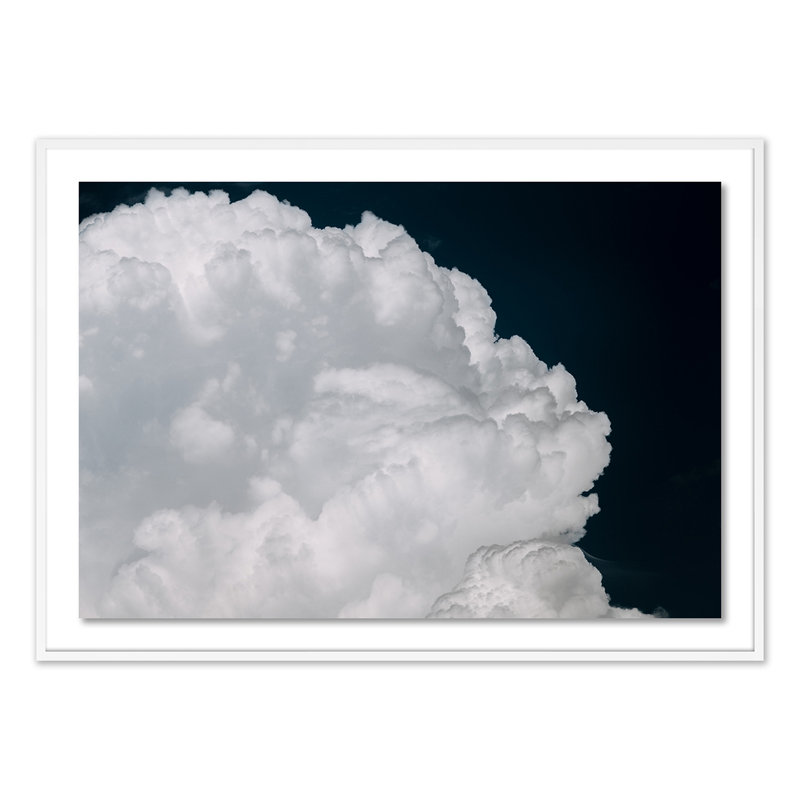 Cumulus Print by Michael Schauer, 43" H x 60" W x 2.5" D, White
