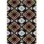 Tapis lavable sophistiqué à motif de losanges-1619483434