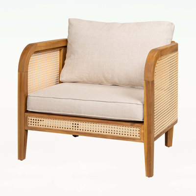 Outdoor Patio Cushioned Arm Chair