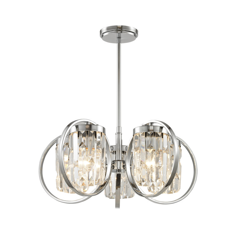 Berkley 5 - Light Geometric Pendant, Chrome