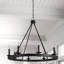 8 - Light Dimmable Wagon Wheel Chandelier-540050410-586413131-586413128