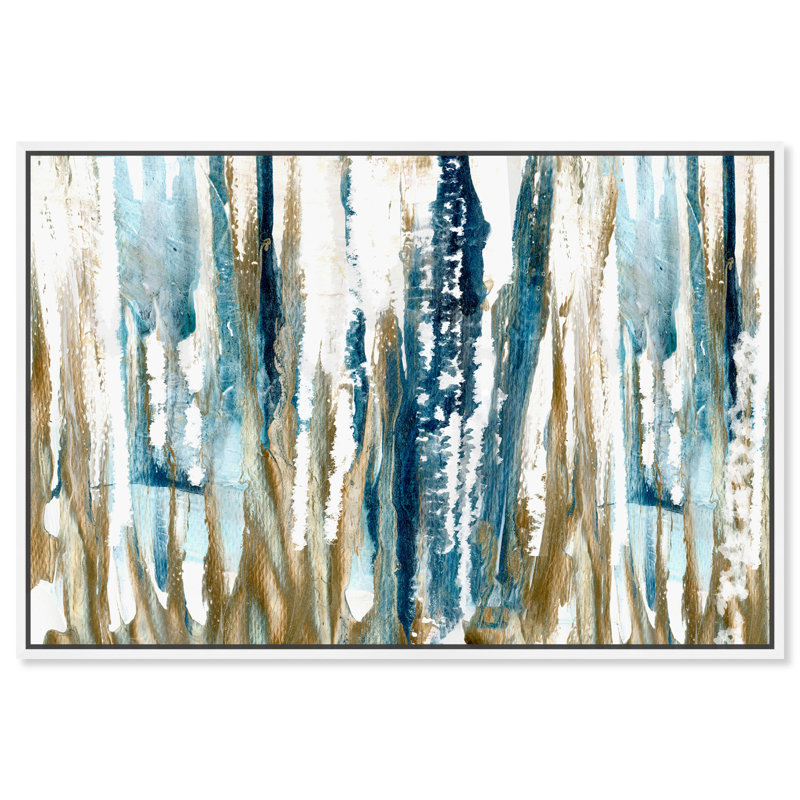 «Abstract Faith», reproduction d'art sur toile, H 16 po x l 24 po x P 1,5 po, Cadre blanc