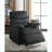 Recliners with Pillow Top Arms &amp; External Latch Handle | Black Woven Fabric | Metal Frame-401350063