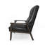 Chaise d'appoint rembourrée Mid-Century moderne, similicuir neige-2097779176