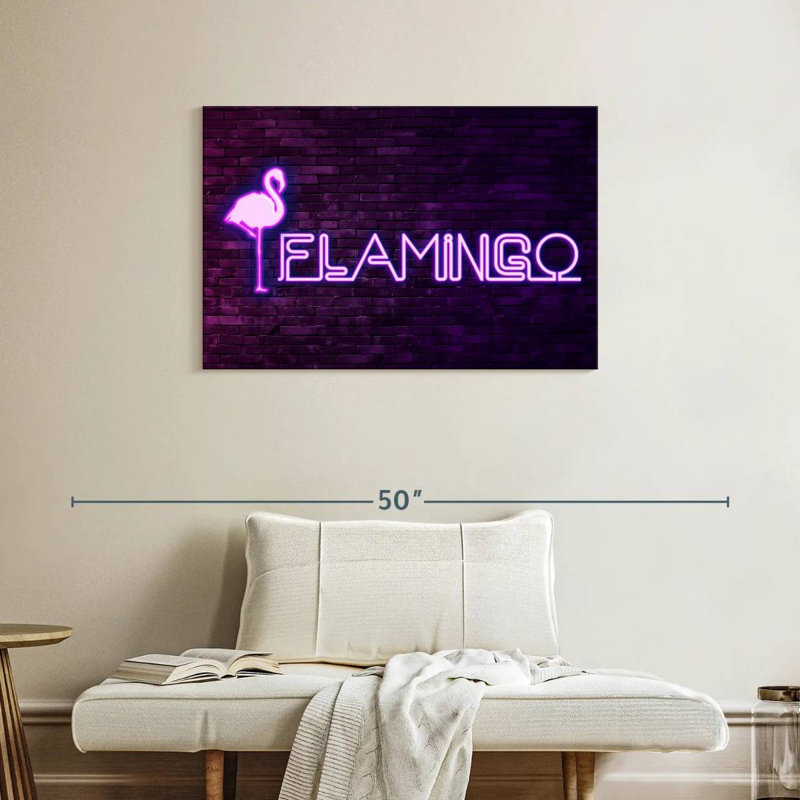 Brampt Flamingo, 24" H x 36" W
