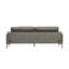 Canapé en cuir gris anthracite