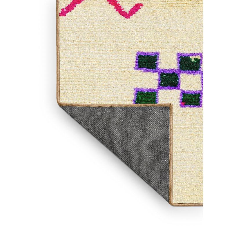 Abstract Indoor Rug, Rectangle 4' x 6'