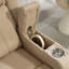 Fauteuil inclinable électrique 37,5 po en chenille extra large avec chauffage et massage, appui-tête réglable-131156955