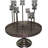 Iron and Glass Candelabra