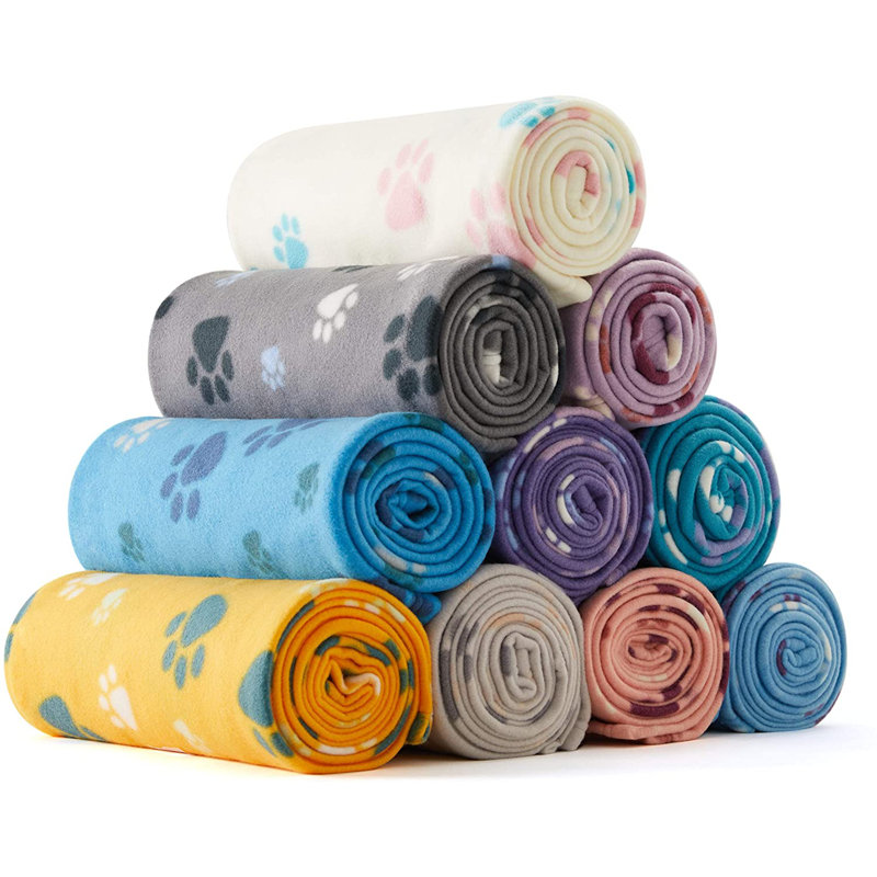 Animal Print Fleece / Microfiber Pet Blanket, 29.5" L x 24" W