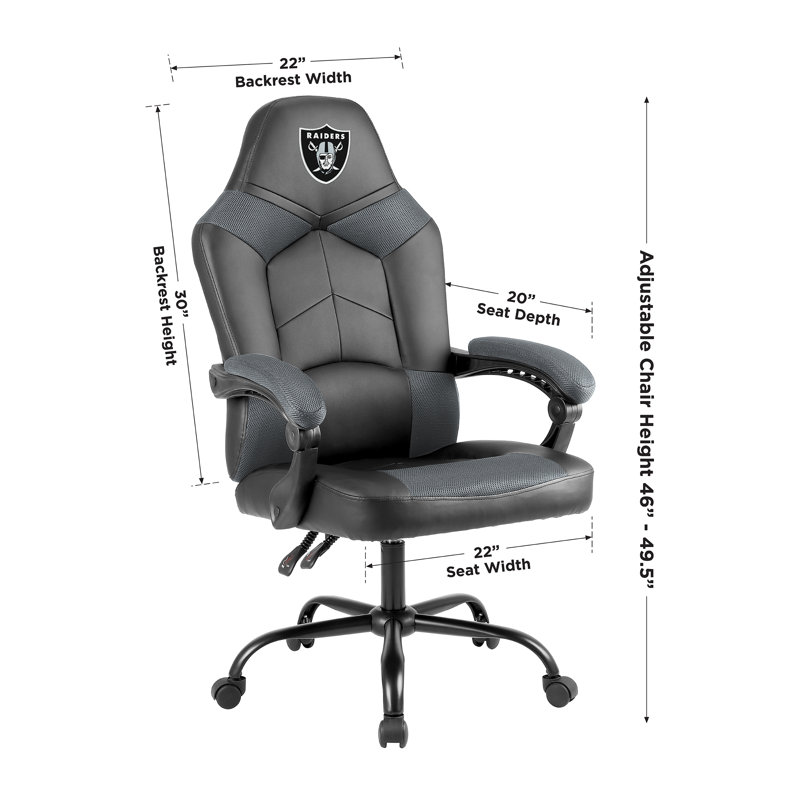 Executive Chair with Headrest, NFL Las Vegas Raiders