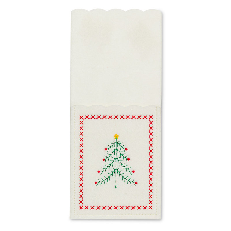 Ensemble de 6 pochettes simples pour couverts