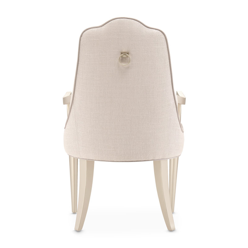 Malibu Crest Upholstered Arm Chair, Chardonnay