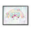 Unicorn Eyes Under Floral Rainbow Starry Clouds - impression-66797636-66797631