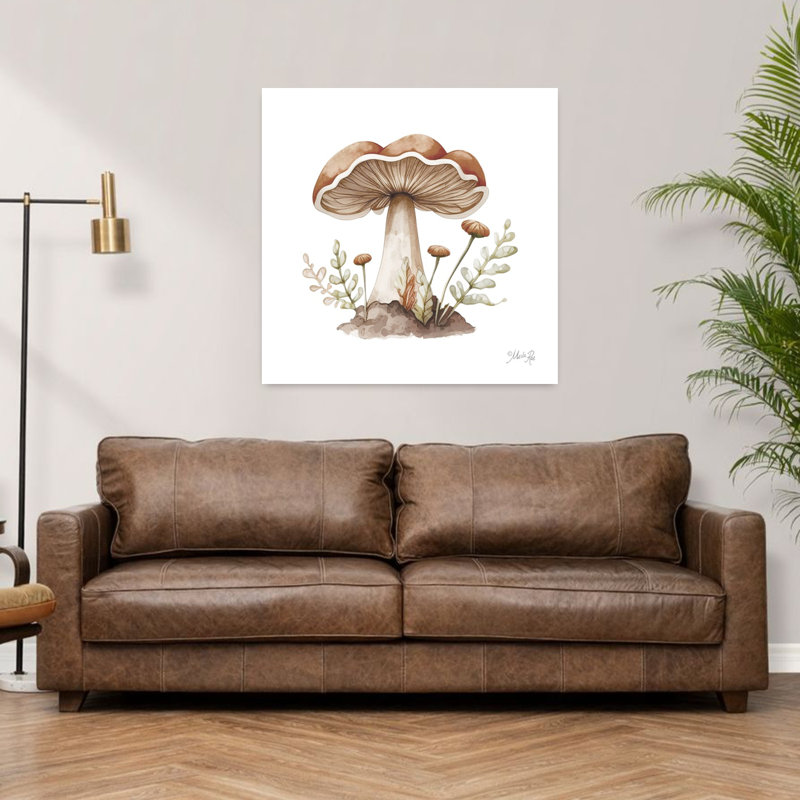 Art contemporain contemporain champignon moelleux, H 36 po x l 36 po