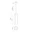 Luminaire suspendu cylindrique simple à 1 lumière Belmont-66310594