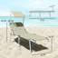 Chaise de bronzage pliante pour patio