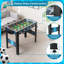 Table de soccer sur table autoportante 37 po x 21 po avec 2 balles et 2 buteurs manuels
