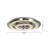 Moberg 2-Light 22.8" Chrome LED Flush Mount With Clear Crystal Accents