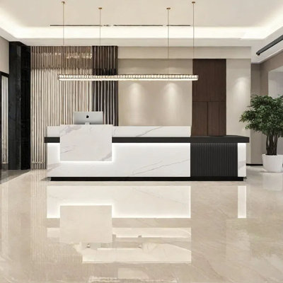 Style Front Desk, Checkout Counter & Computer Desk – Sleek, Functional Design for Commercial Spaces