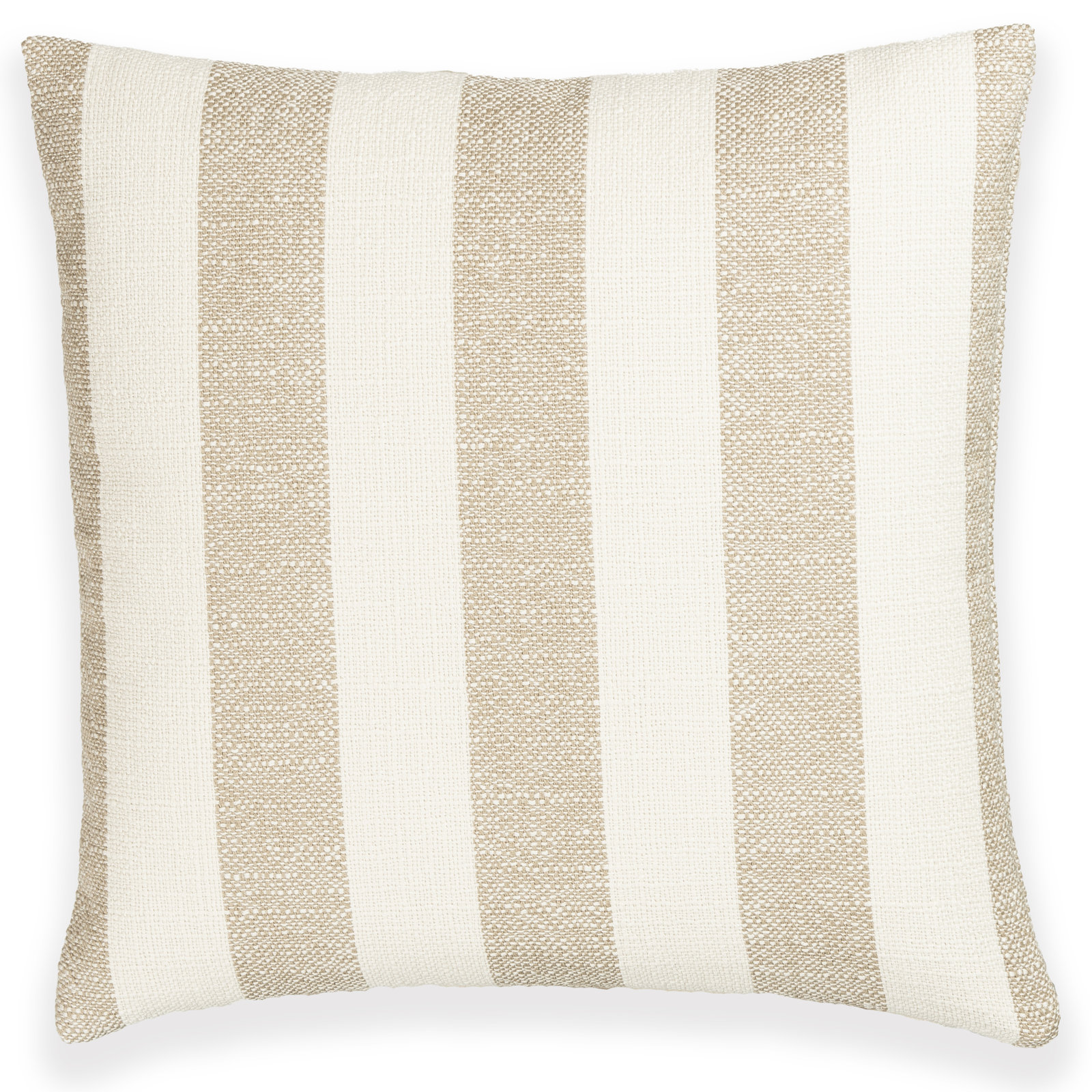 Birch Lane Harding Throw Pillow Throw, Feather, Brown Striped, Square 18"