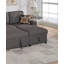 Canapé modulaire convertible en frêne noir Dorris
