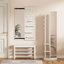 Miroir mural pleine longueur de 47,6 po x 15,7 po à conception murale, peu encombrant, peut être poussé et tiré. Convient à la chambre à coucher / salon / entrée-1414816267