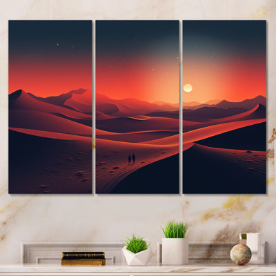 Red Desert Twilight Photo V - Desert Wall Art