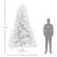 Arbre de Noël artificiel avec 2132 pointes de branches, base en acier pour les Fêtes-1376614334