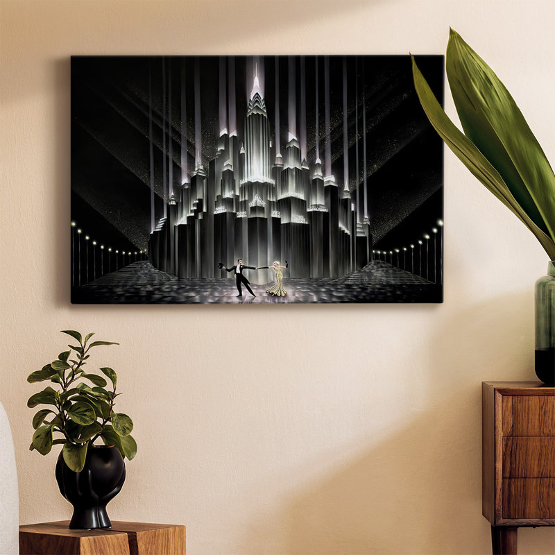Two for Tonight-Gallery Wrapped Canvas, 12" H x 18" W