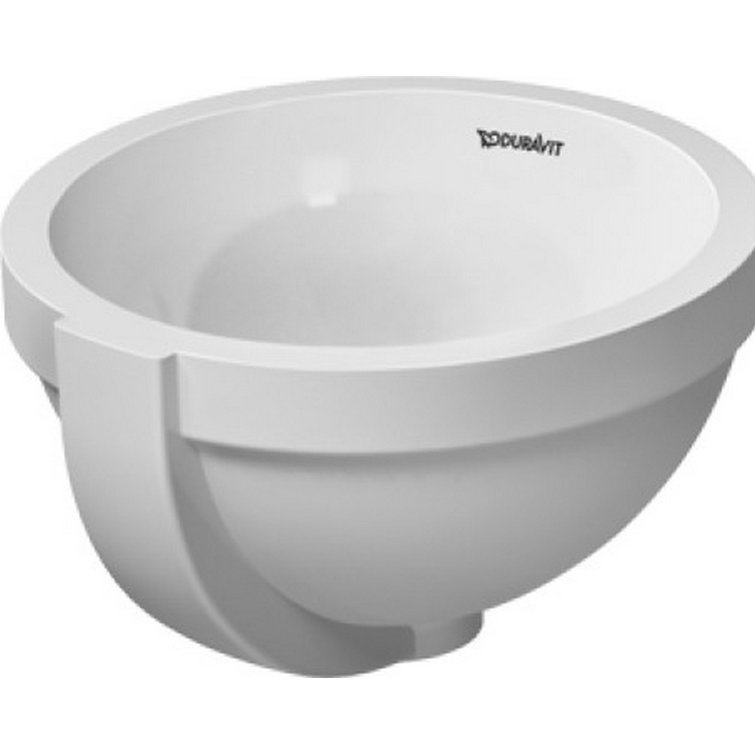 Architec Ceramic Circular Undermount Bathroom Sink with Overflow