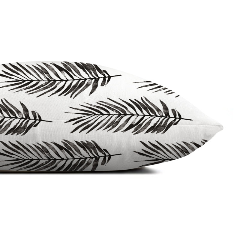 Candelo Outdoor Square Pillow Cover & Insert, Black