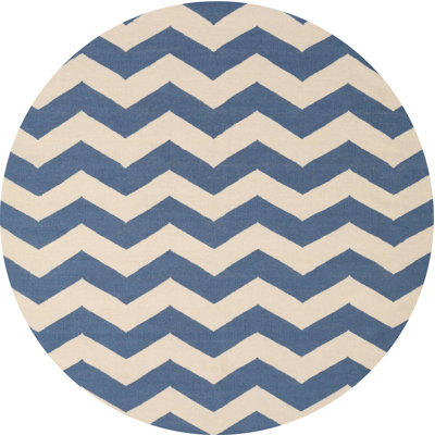 Tapis bleu/beige contemporain