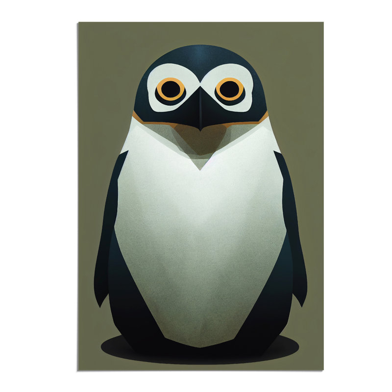 Tiny Penguin - Wall Art, Paper, 42cm H x 29.7cm W, No Matte