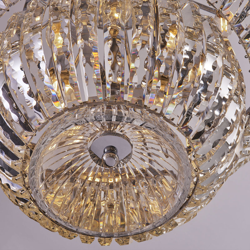 Fontana 30 LT Chrome/Clear Chandelier Allegri