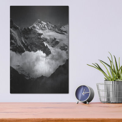 «Mountains BW» par istvan Nagy, art mural en métal