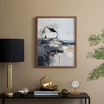 «NAUTICAL Series», reproduction encadrée en bois massif