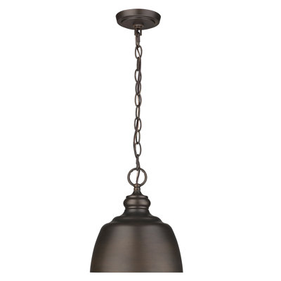 Holmes Bell-Shaped Steel 1-Light Pendant