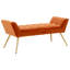 Absolon Velvet Upholstered Bench-1301029212